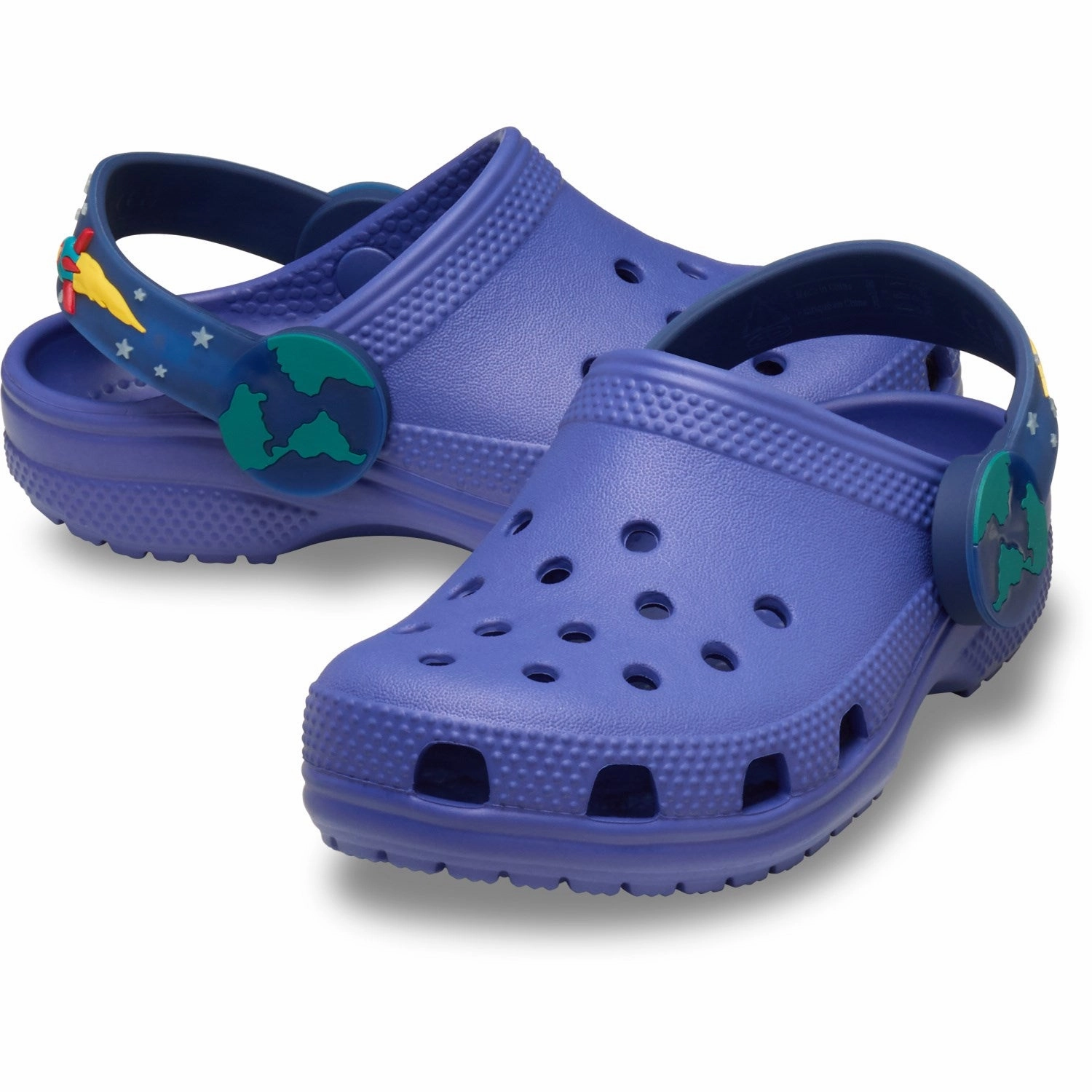 Crocs Sapphire Classic Imagination Lights Backstrap Clog Anytime Fit Ankle Strap