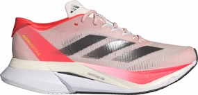 adidas Adizero Boston 12 Womens Running Shoes - Pink Heel lockdown