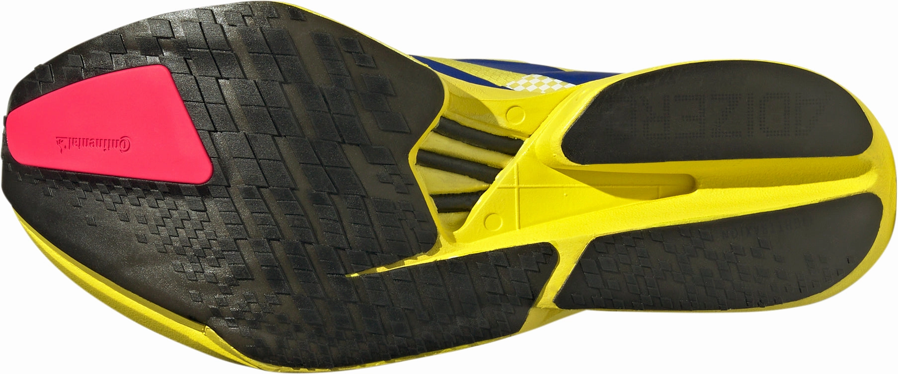 Responsive Cushioning System buckle - fastener running gear adidas Adizero Adios Pro 4 Mens Running Shoes - Yellow