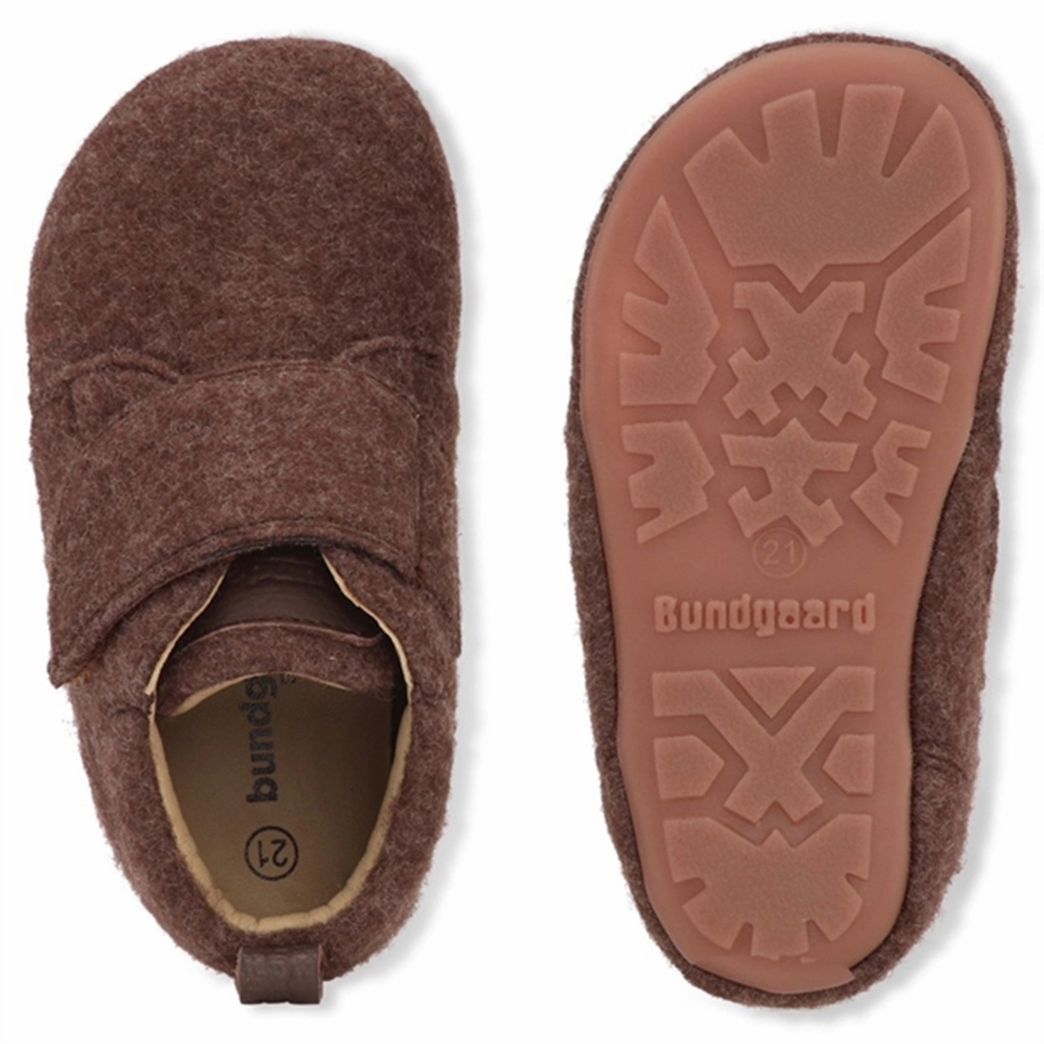 Breathability Bundgaard Tannu Wool Indoor Shoes Brown
