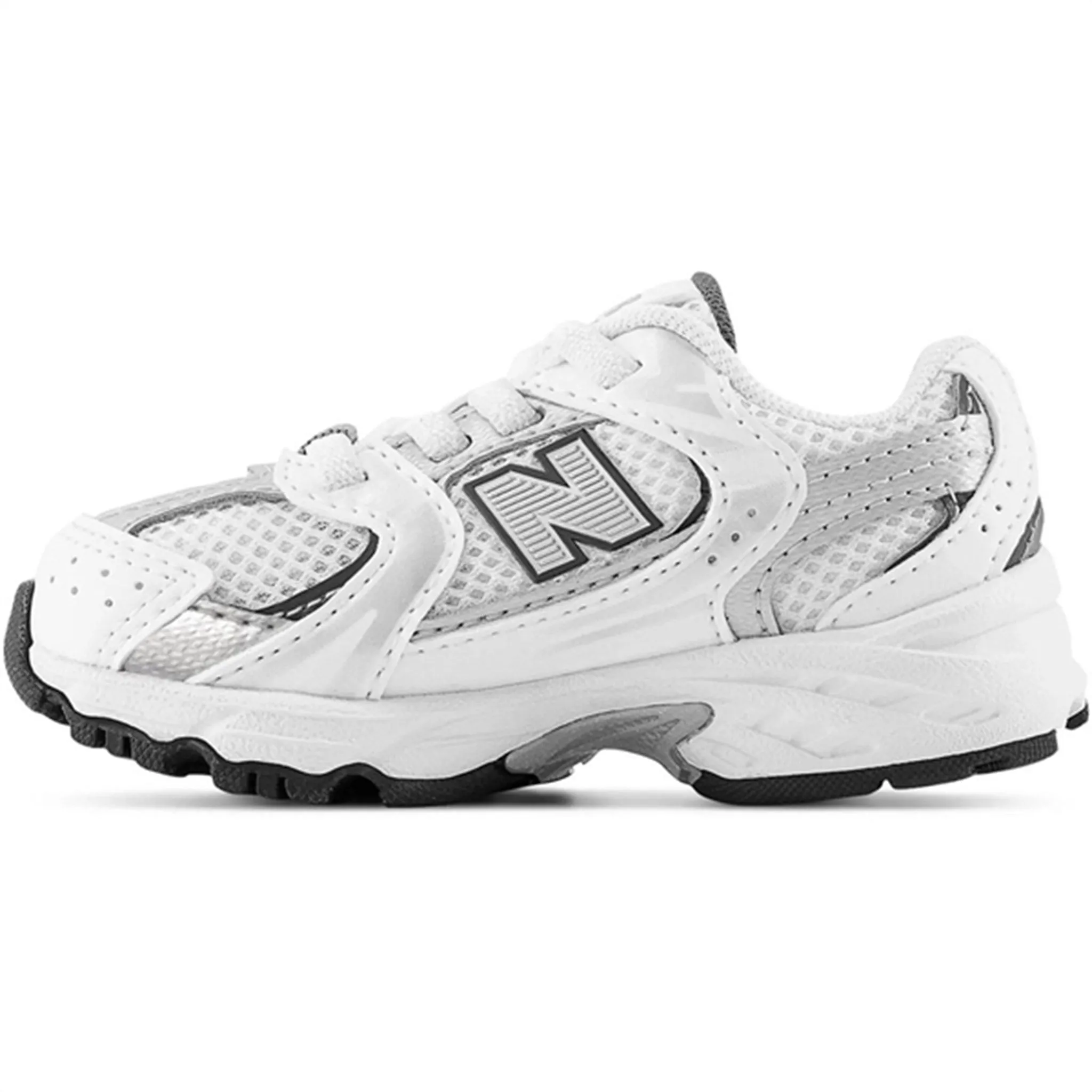 PUMidsole New Balance 530 Kids Bungee Lace Sneakers White