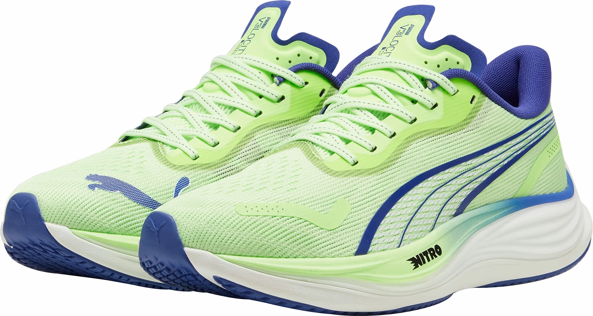 Puma Velocity Nitro 3 Mens Running Shoes - Green field shoes running on gravel shoes