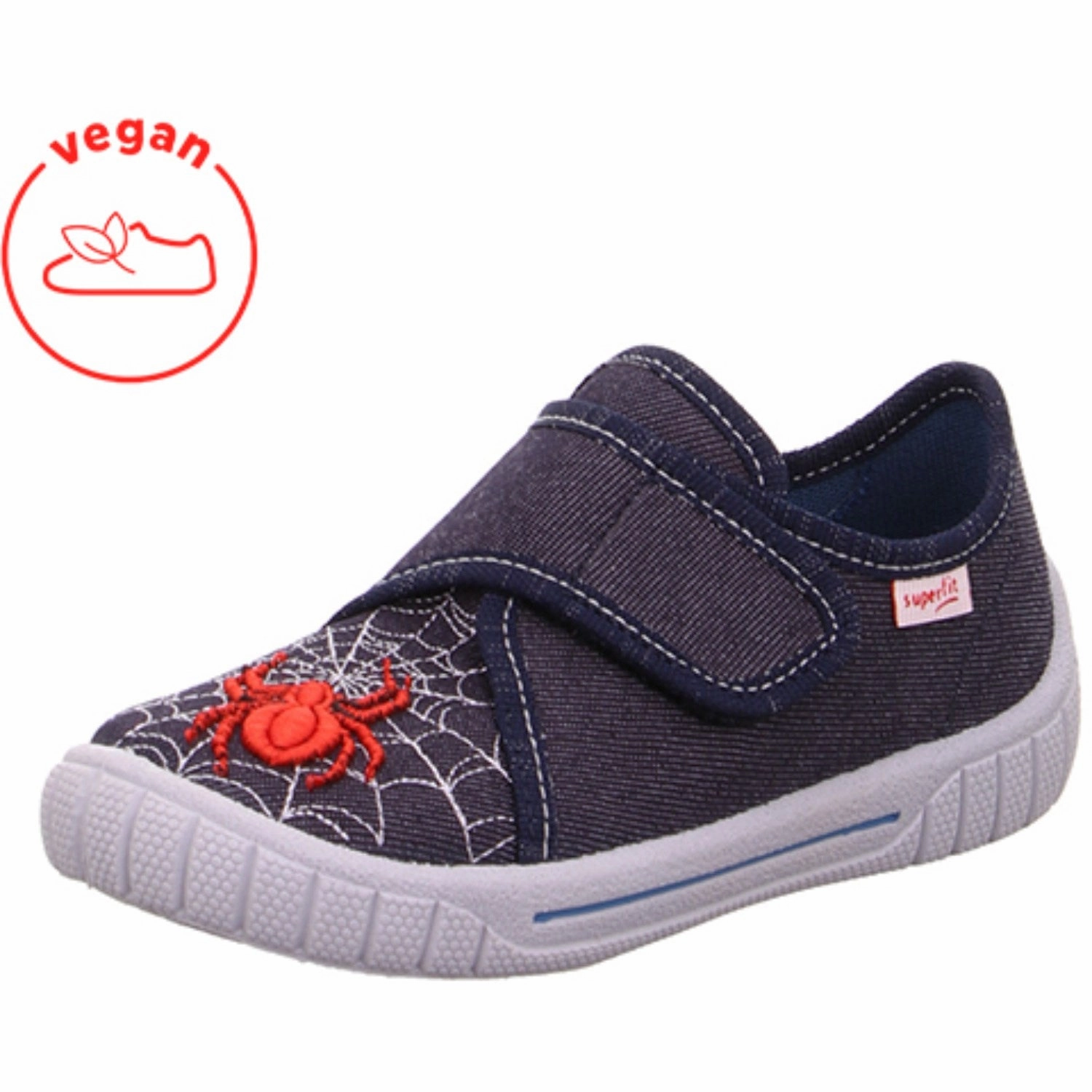 Comfort Technology Travel Shoes Superfit Blue/Red Carl Slippers With Cold Lining