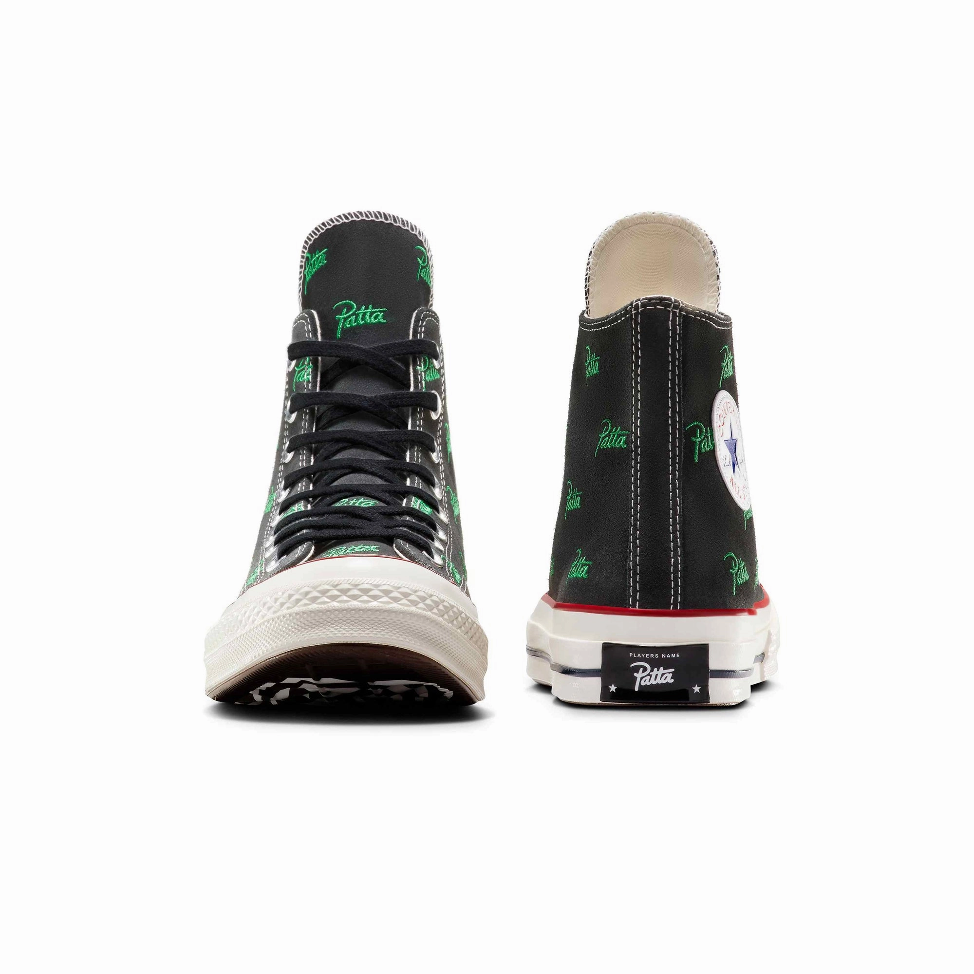 Aerodynamic Shape Converse x Patta Mens Chuck 70 High Shoes
