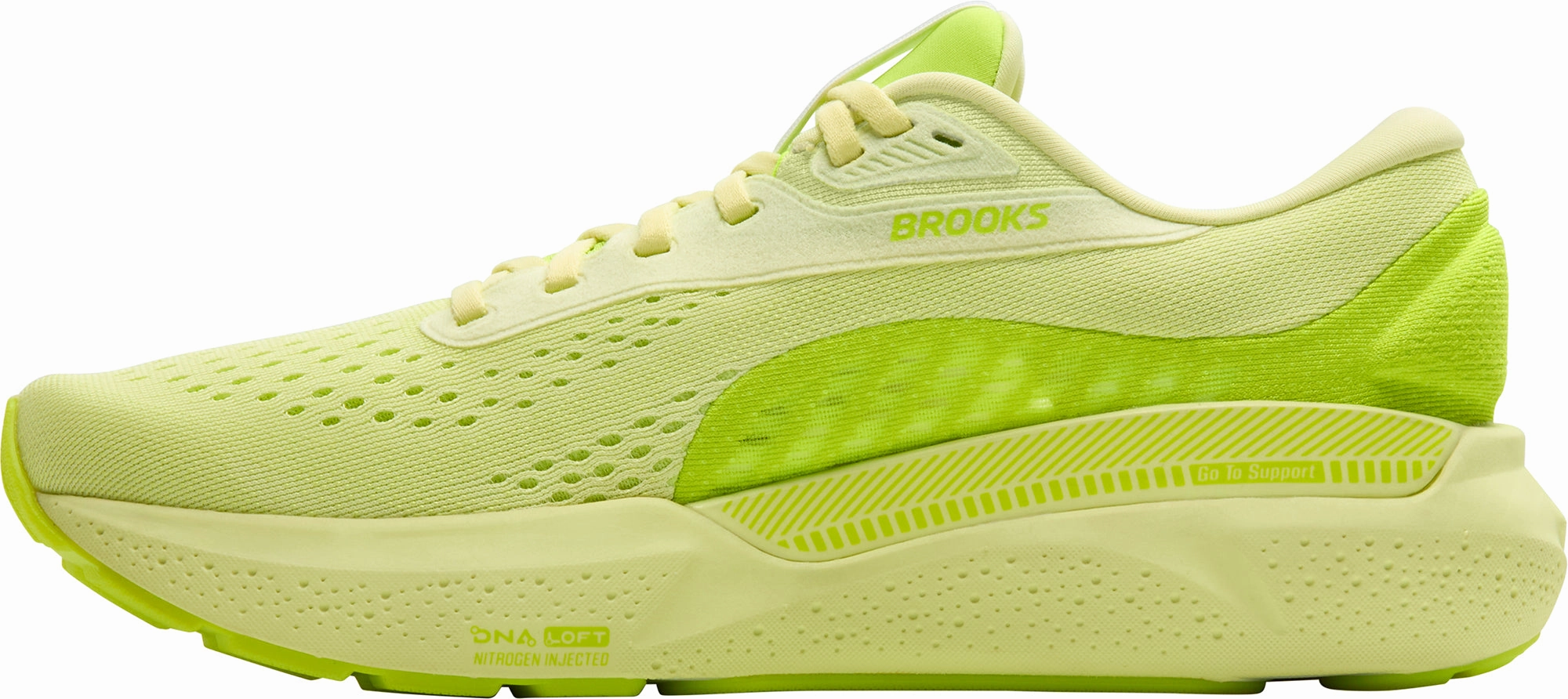 Dynamic Arch Weave anti - blister - prevention shoes Brooks Adrenaline GTS 24 Mens Running Shoes - Yellow
