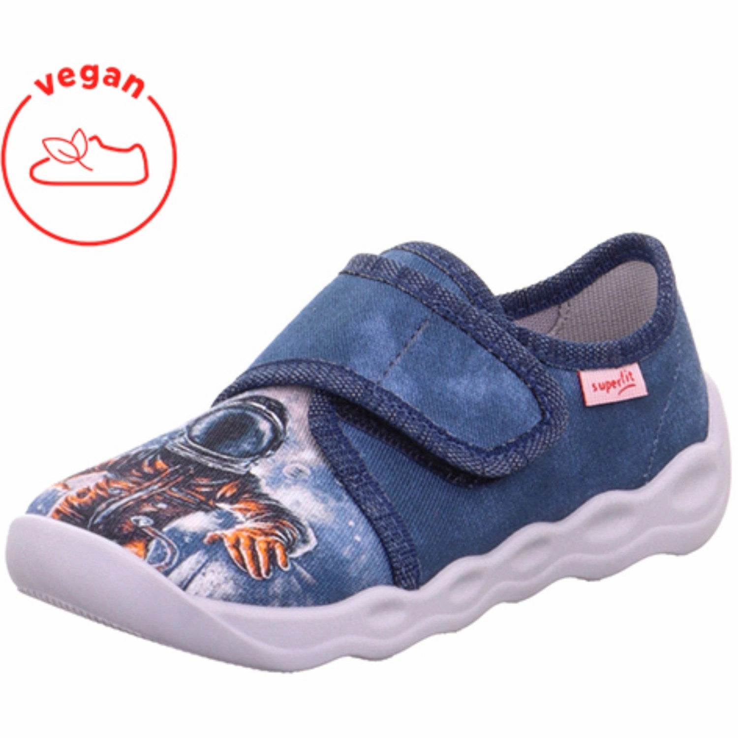 Abrasion resistant Comfort Fit Design Superfit Blue/Multicoloured Bubble Slippers With Cold Lining