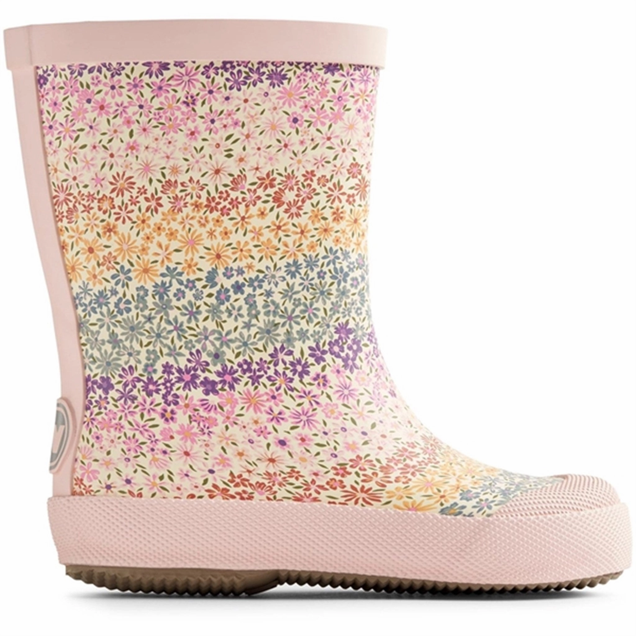Flat Sole Comfort Lining Winter Walker Wheat Rubber Boot Print Muddy Rainbow Flowers