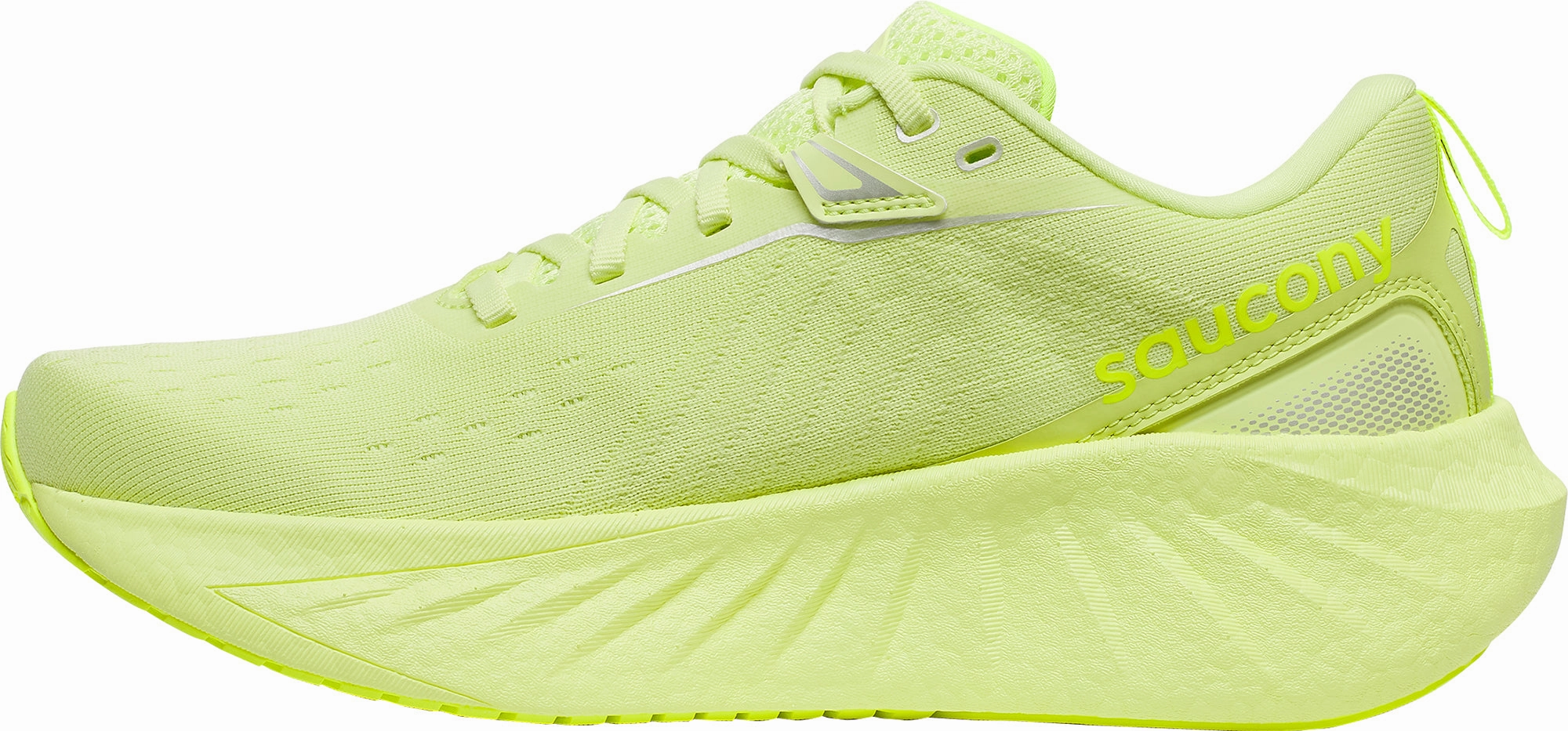 Saucony Triumph 22 Womens Running Shoes - Yellow Ergonomic Lacing System shock - dispersing