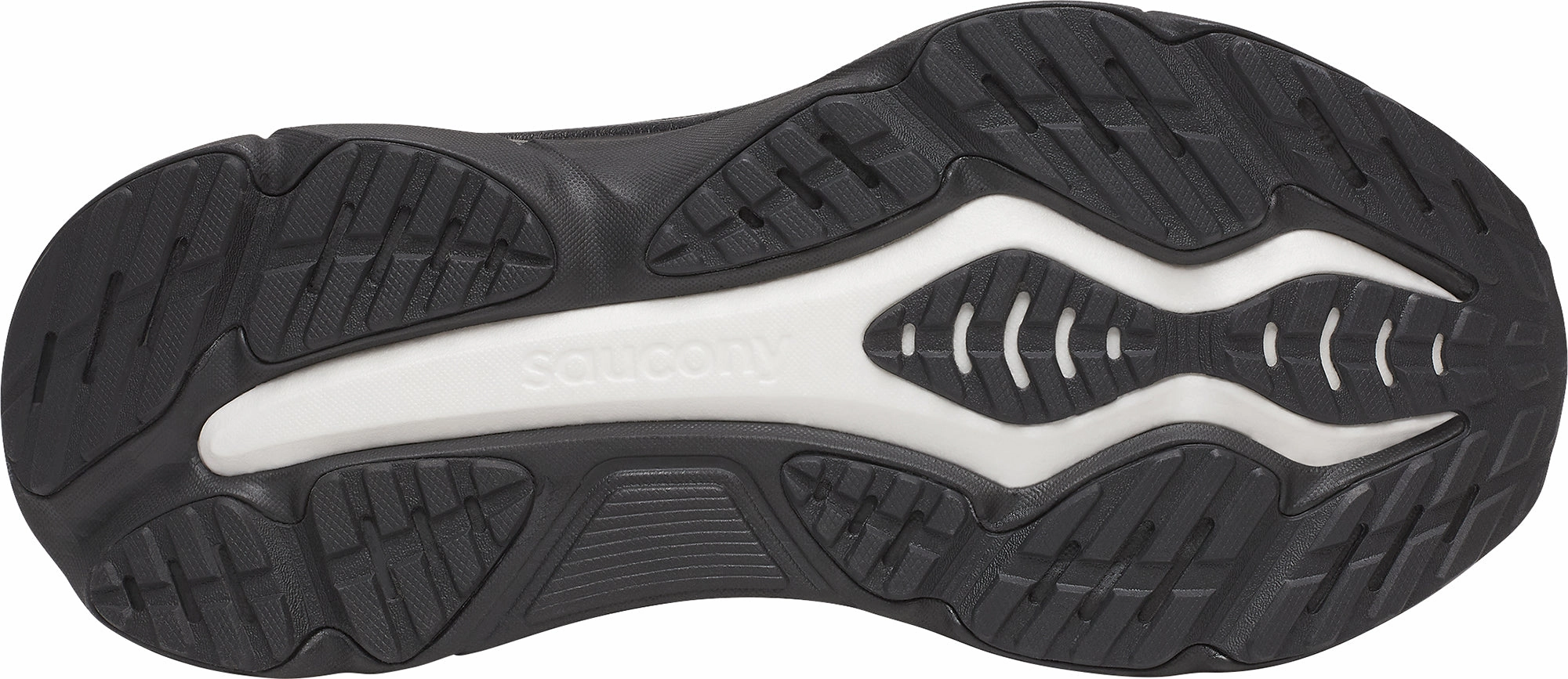 running for sports festivals running shoes for men in their 40s Saucony Hurricane 25 Mens Running Shoes - Black