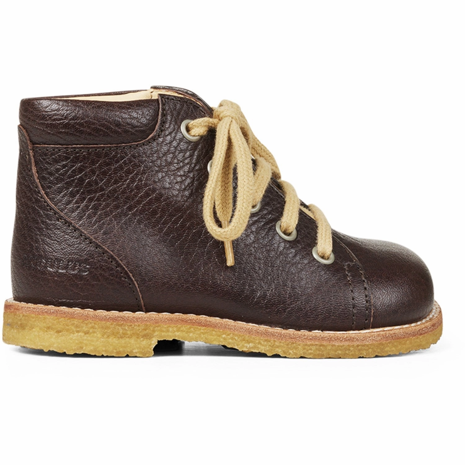 Angulus Dark Brown Classic Lace-up Shoes Breathable Build