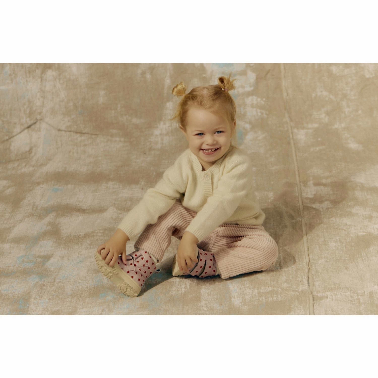 Padded Interior Snow Trekker Angulus Rose Hearts Tex-Leatherst?vle Med Merino Woolfoer Og Hjerteprint