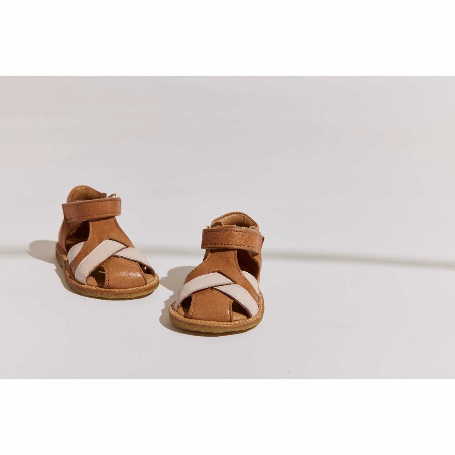 Bisgaard Cognac Alva Sandal Laser Cut Perforation System