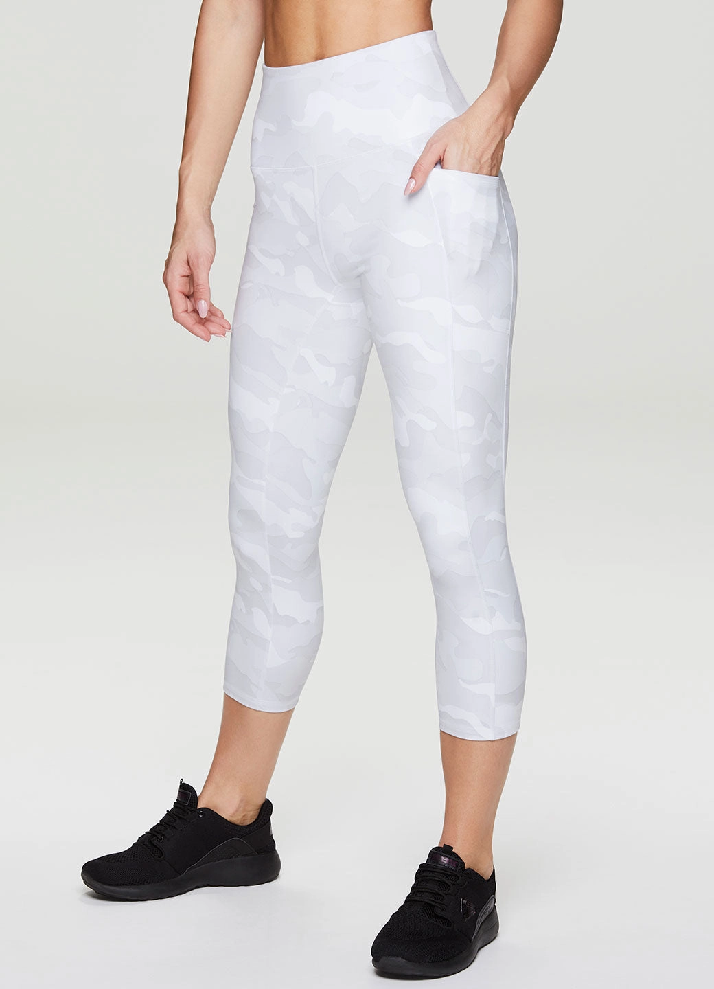 Prime Super Soft Camo Capri Petite-fits-quality-characteristic