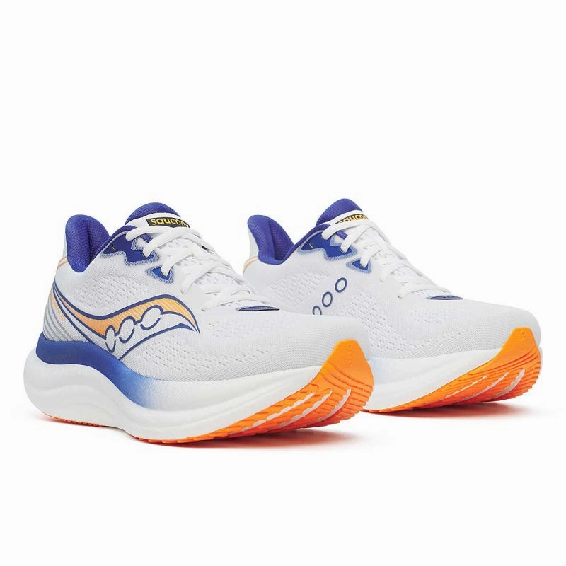 antimicrobial upper shoes Energy Retention Core Saucony Triumph 23 D Mens Running Shoes