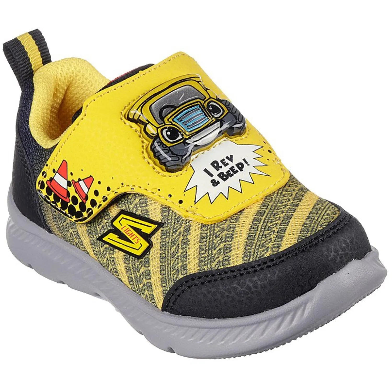 Skechers Boys Comfy Flex 2,0 Sneakers Yellow Black Padded flexibility