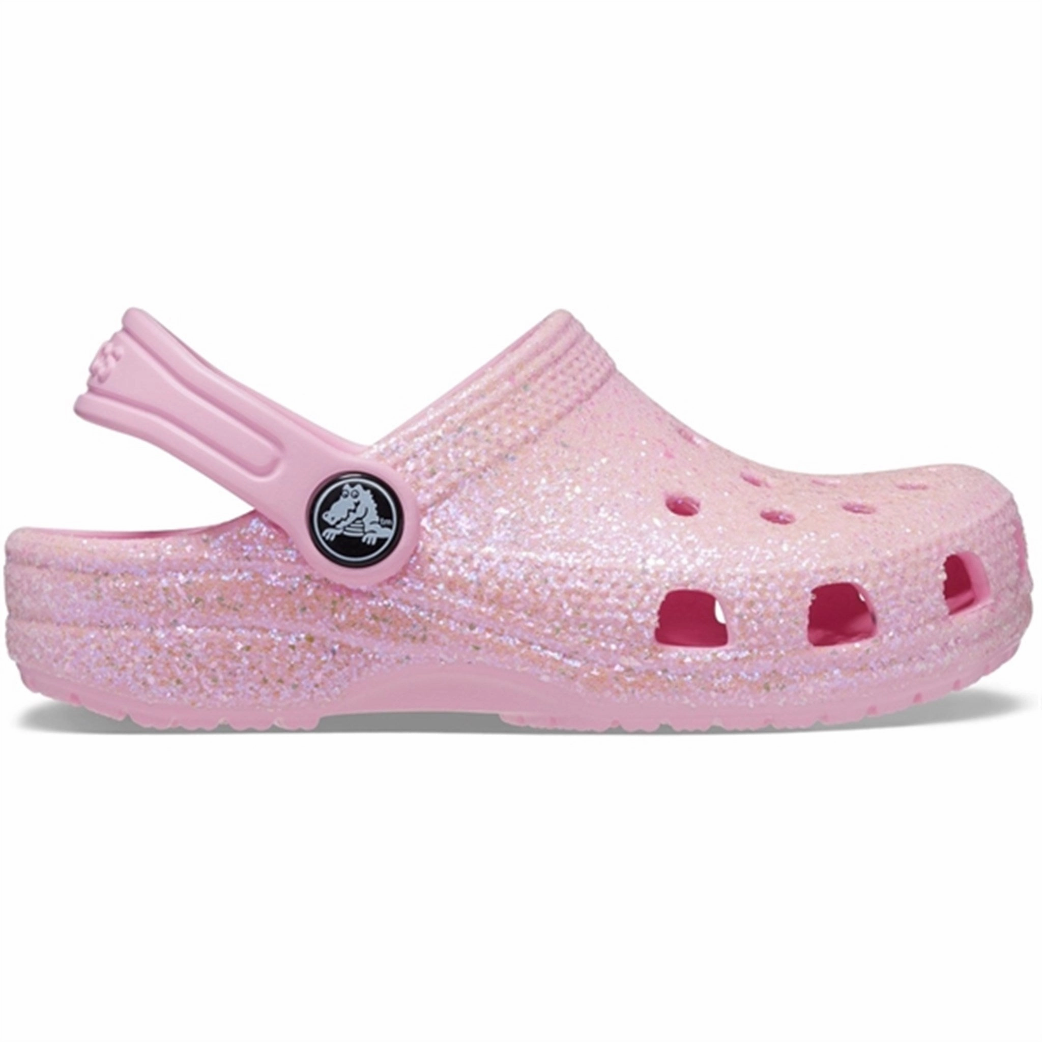 Crocs Classic Glitter Clog Flamingo Durable Rubber All Fit