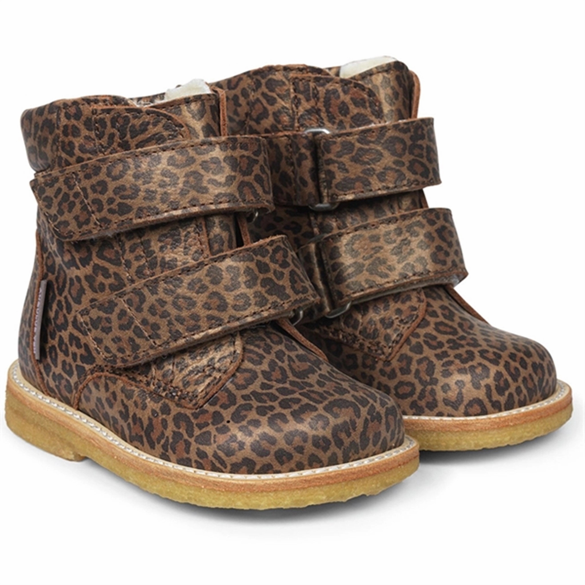 Flexible Sole Design Outdoor Chore Angulus Beginner Tex-Boots w Velcro Brown Leo