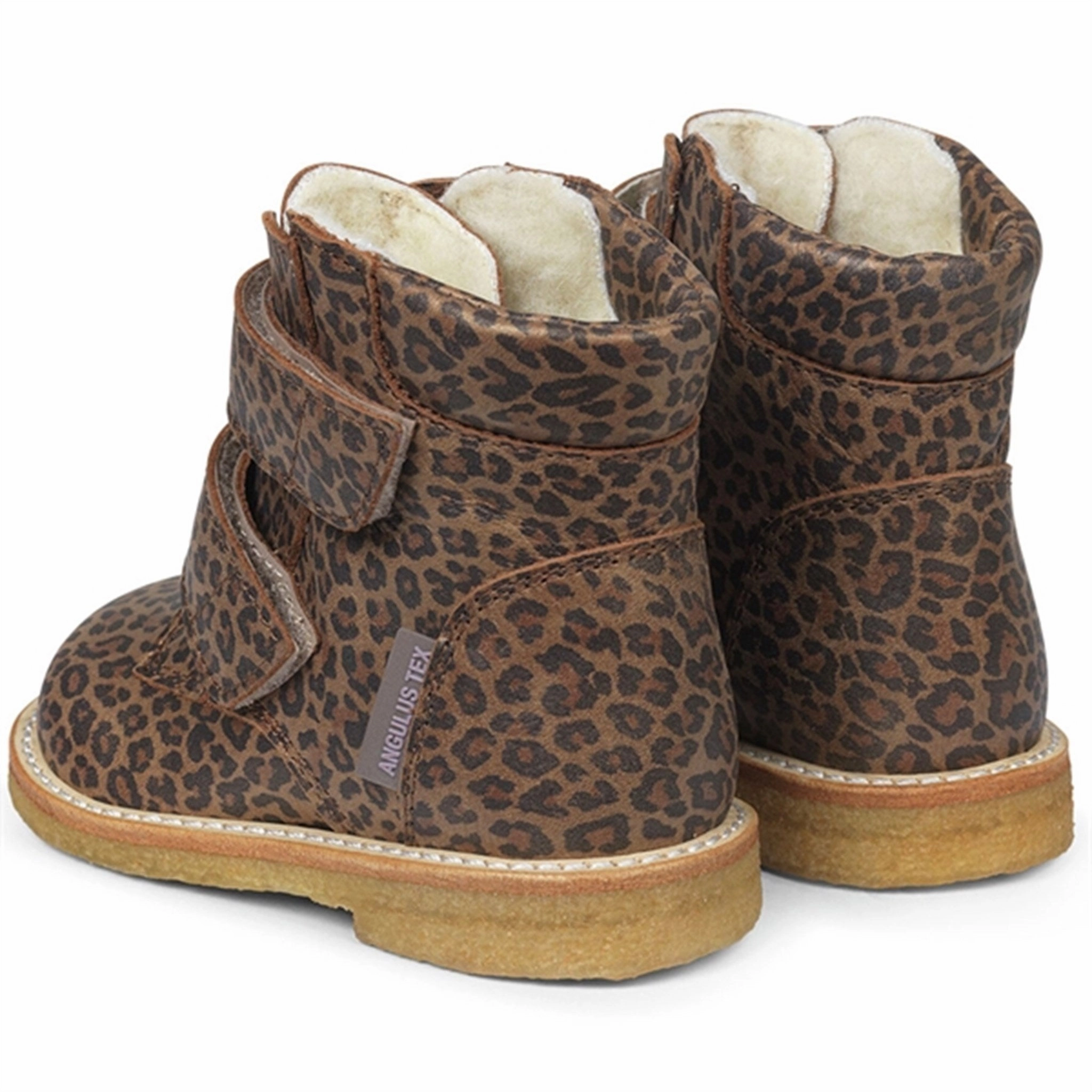 Waterproof Protection Angulus Beginner Tex-Boots w Velcro Brown Leo