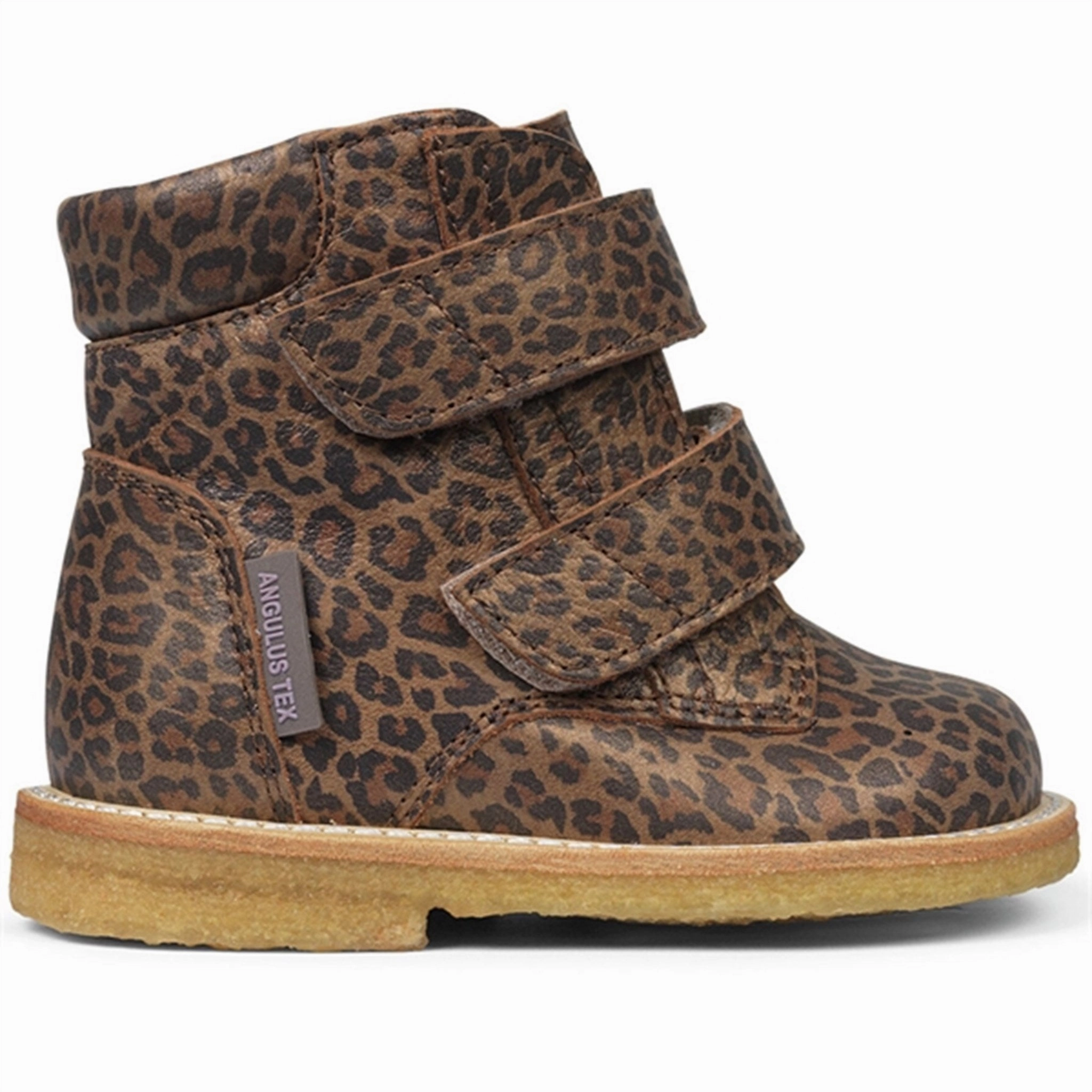 Seamless Comfort Rural Traveler Rollbar Stability Angulus Beginner Tex-Boots w Velcro Brown Leo