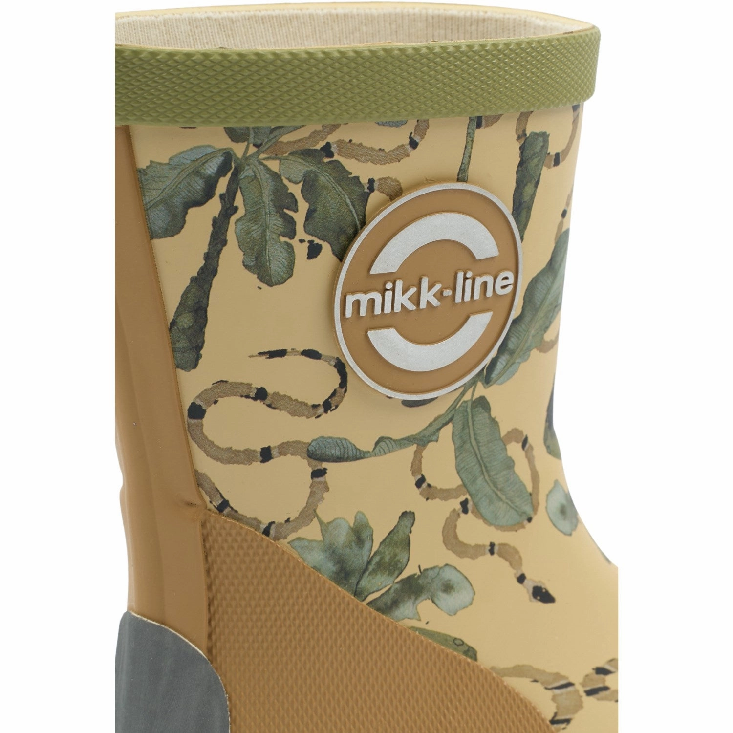 Rough Ready Smart Look Mikk-Line Gray Green Printed Wellies