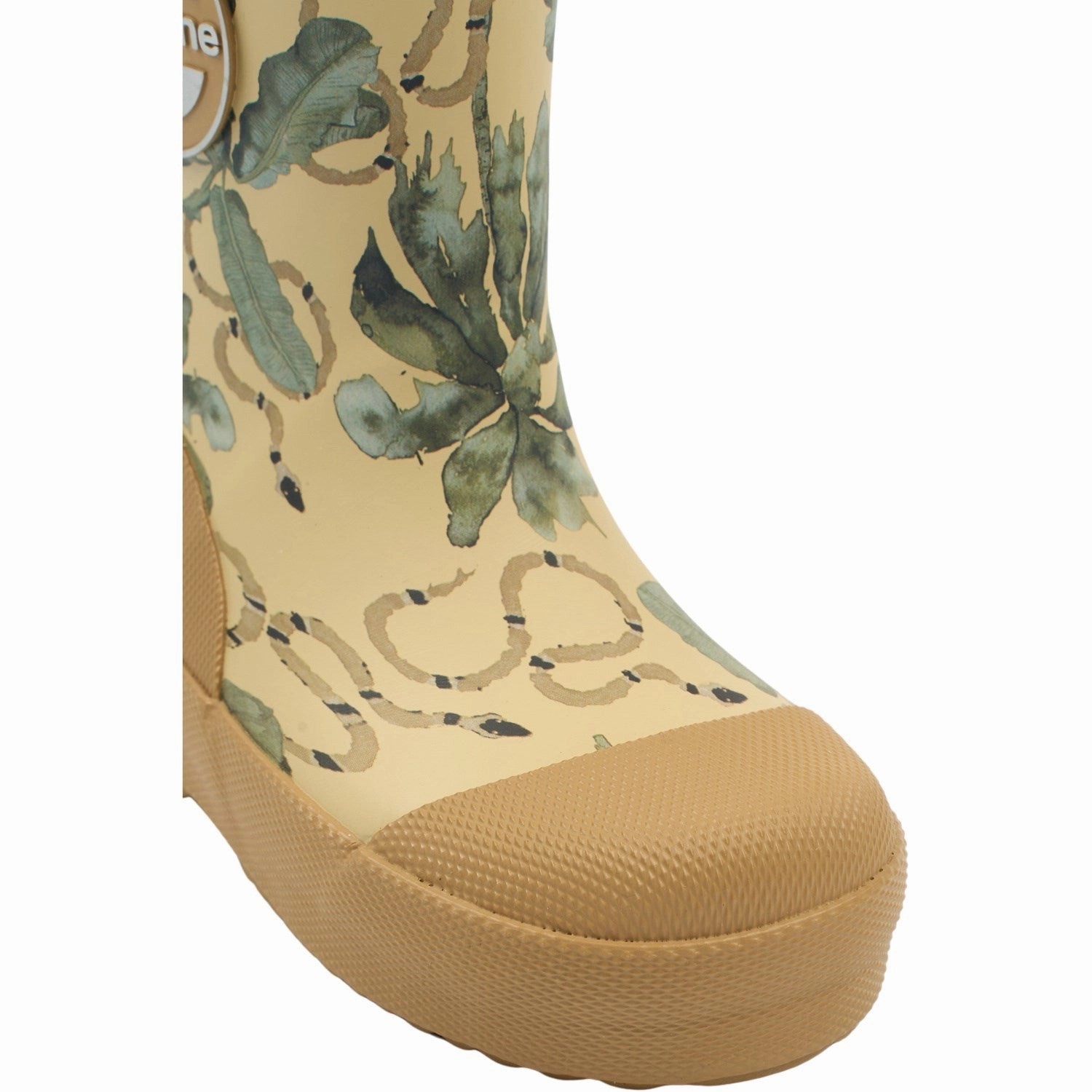 rubber Mikk-Line Gray Green Printed Wellies