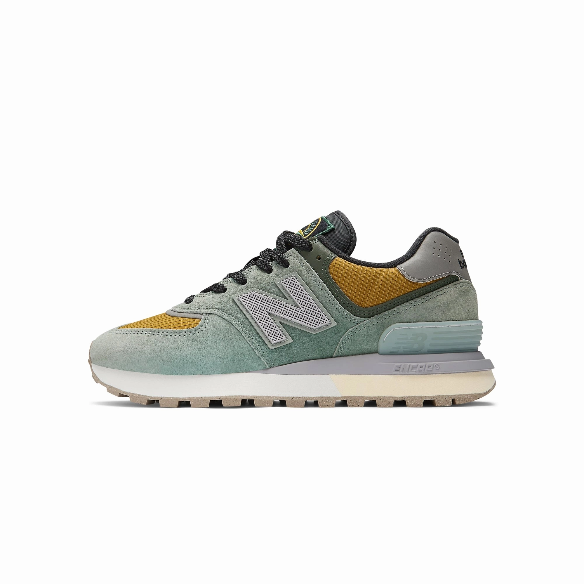 Stone Island x New Balance 574 Legacy Shoes hook and loop closure TPU - sole shoes