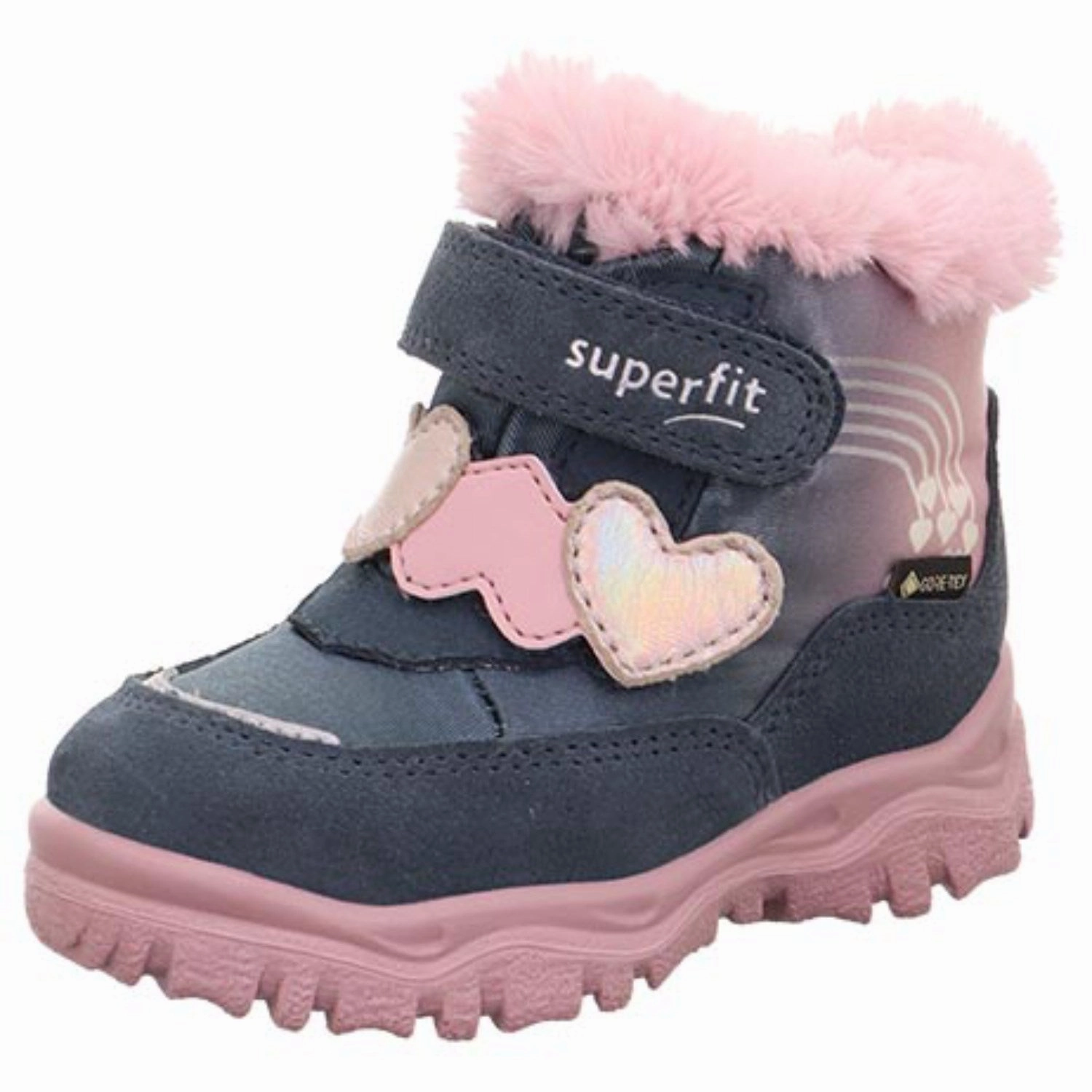 Sturdy Construction Slip Resistant Daily Walks Superfit Blue/Pink Husky  Boots