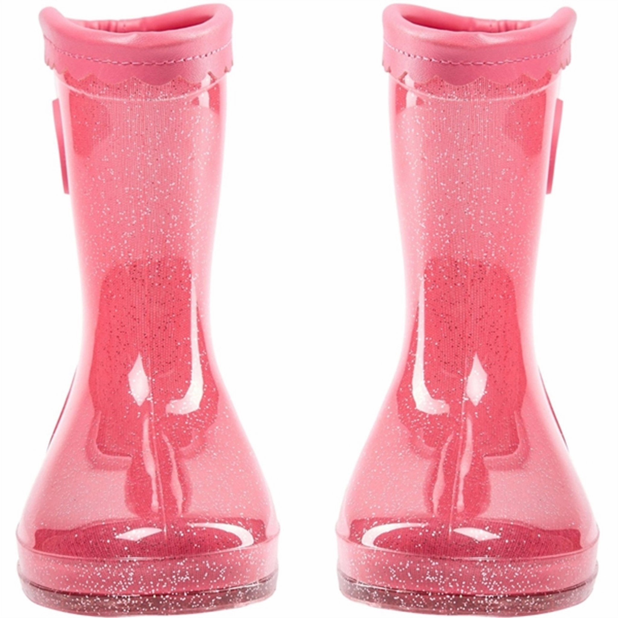 Sofie Schnoor Rubber Boots Coral Pink Love Pair Neutral Build