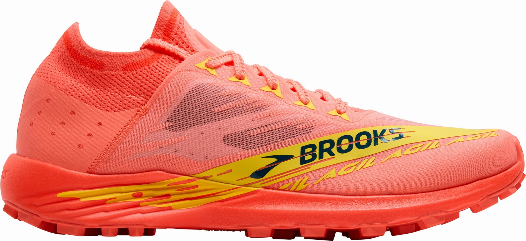 Torsional Balance Technology Brooks Catamount Agil Trail Running Shoes - Orange