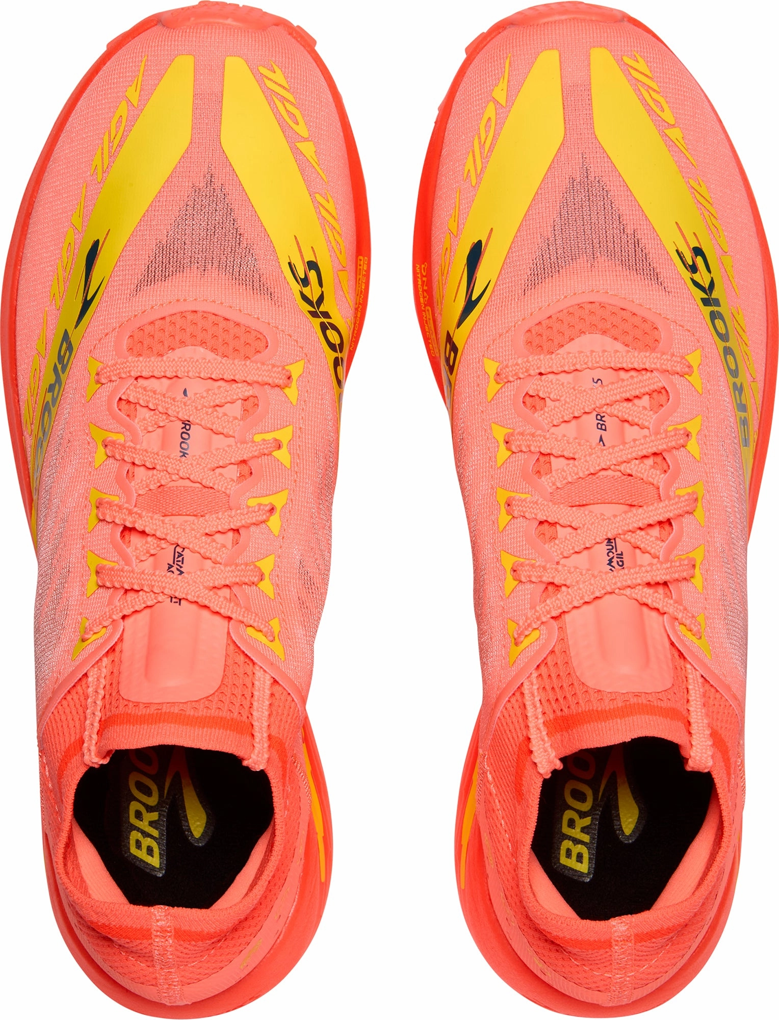 Brooks Catamount Agil Trail Running Shoes - Orange responsive - sole shoes arch - contouring insoles