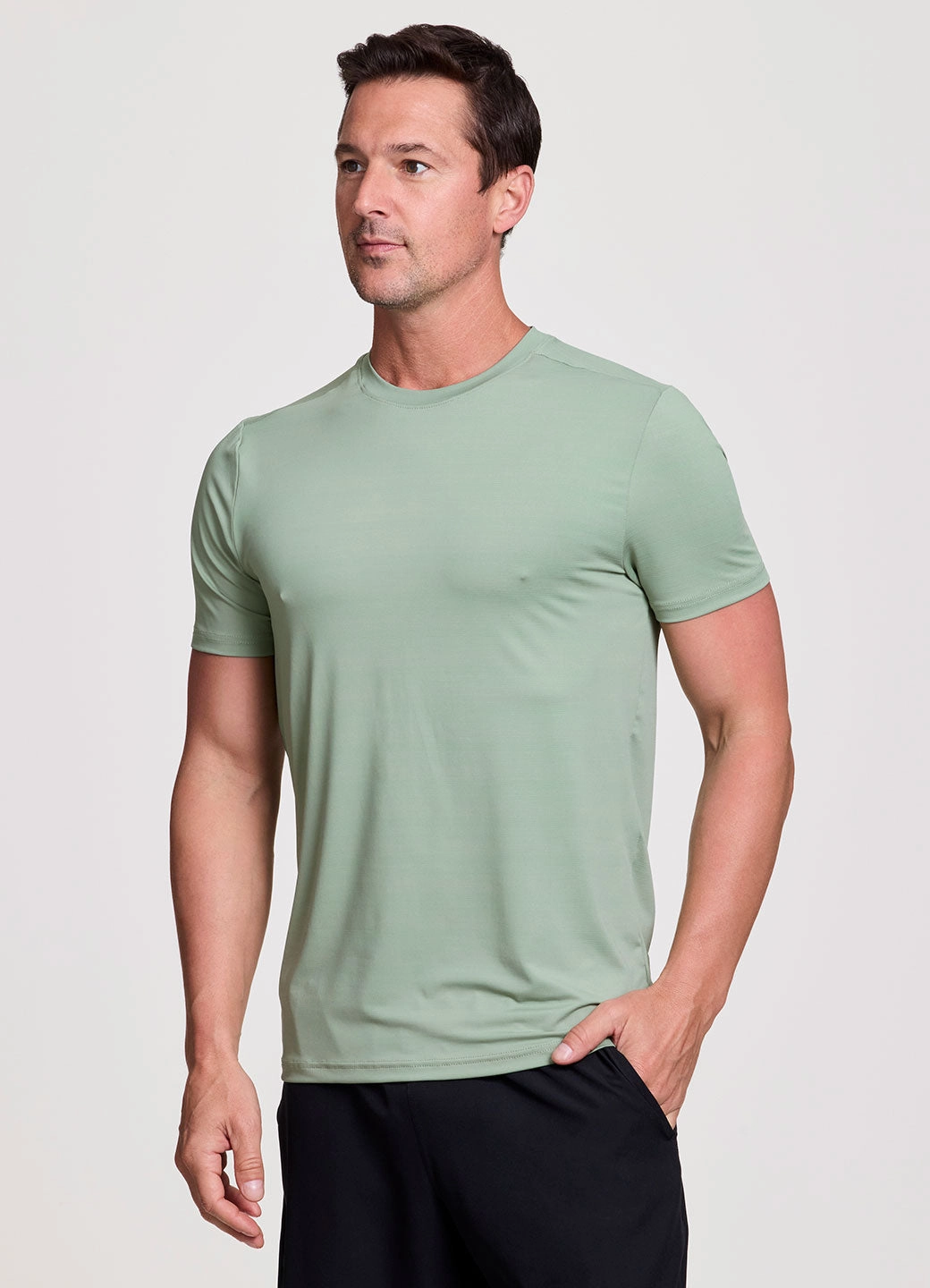 Stratus Training Day Workout Tee Pocket Detailing Light Layer