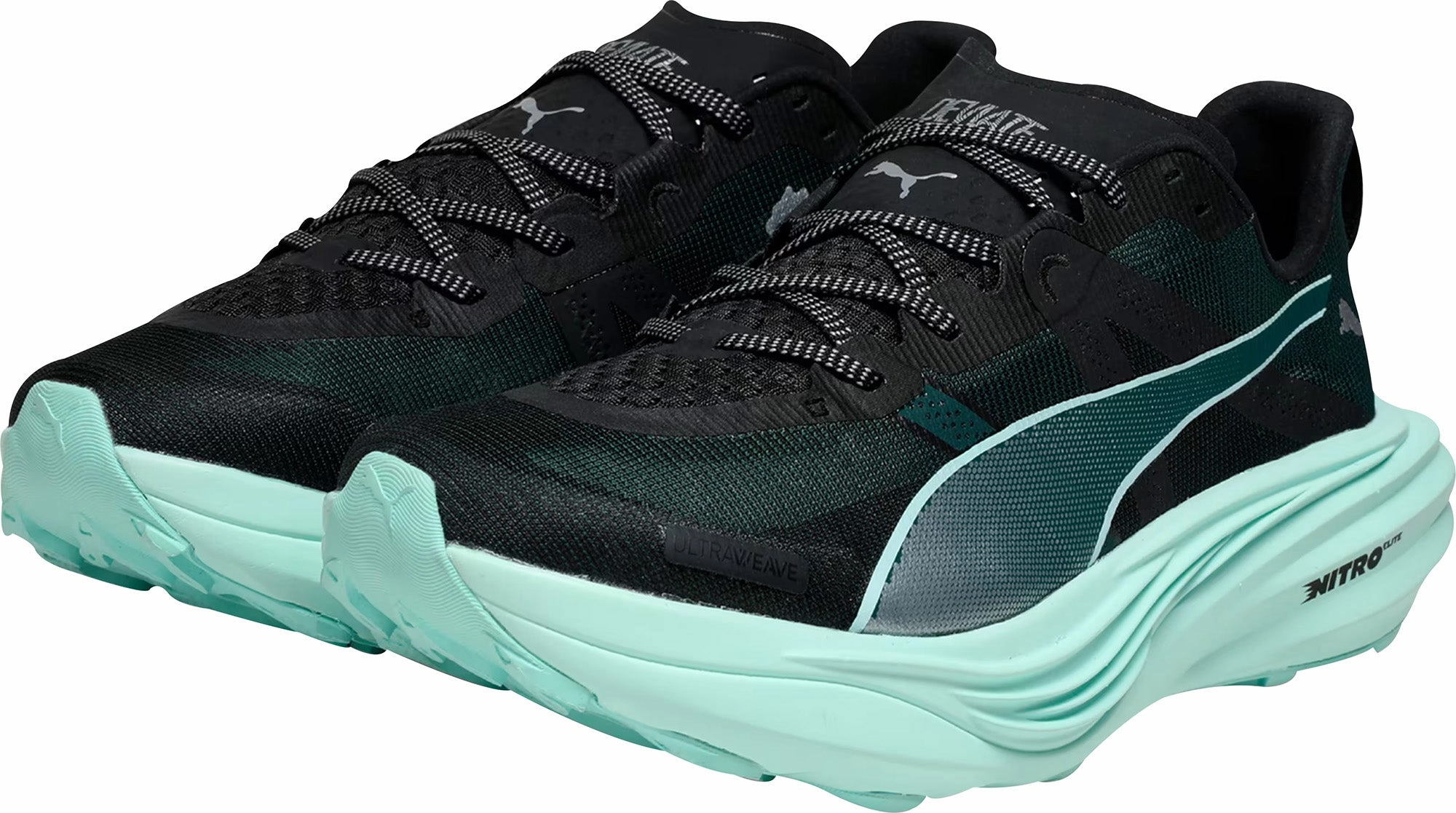 Puma Deviate Nitro Elite Mens Trail Running Shoes - Green step aerobics shoes