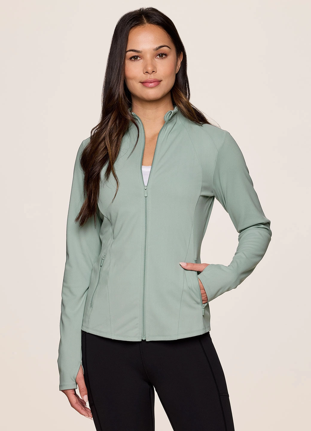 Studio Daily Super Soft Mock Neck Jacket Lightweight