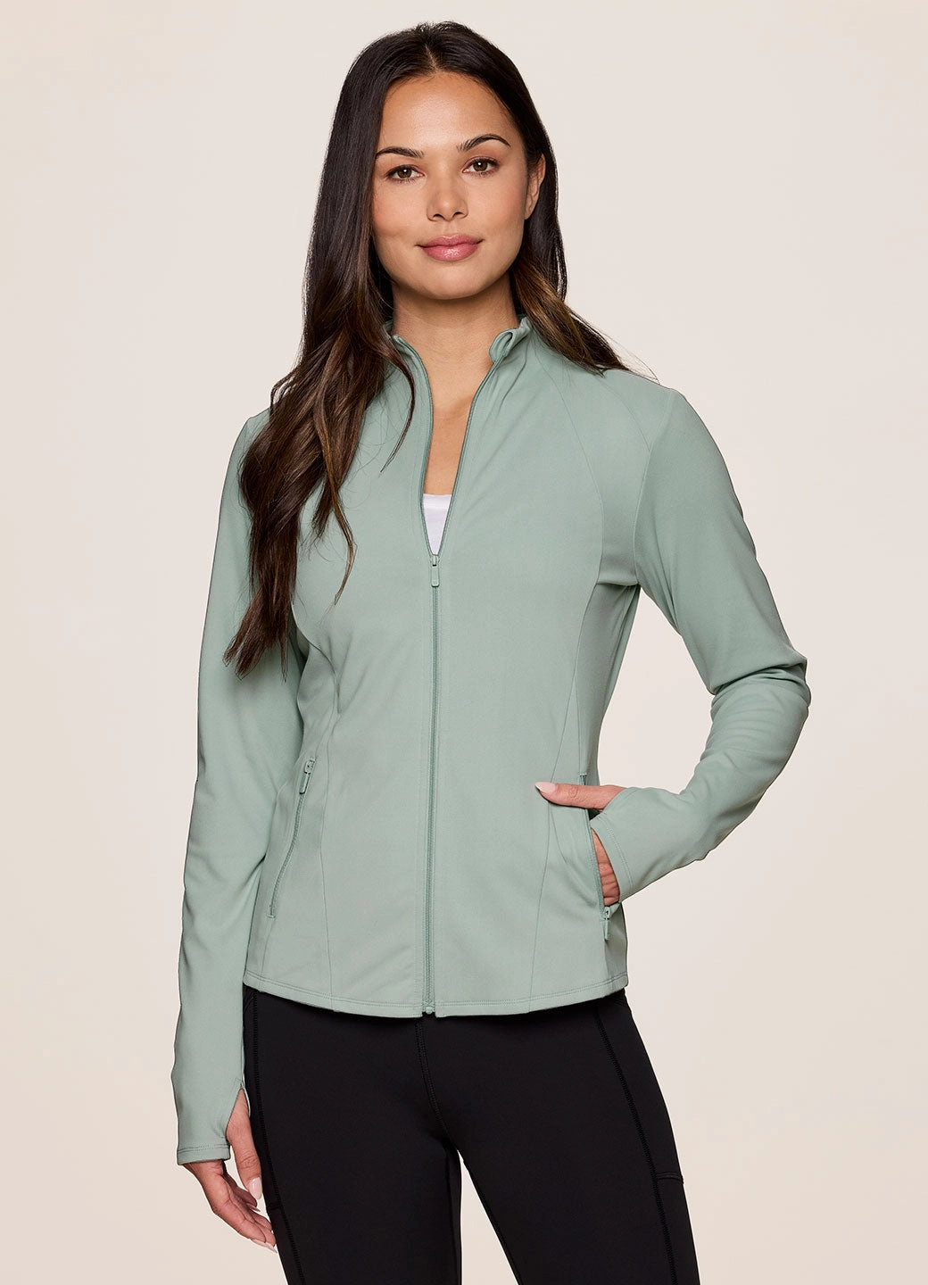 Plus - size Studio Daily Super Soft Mock Neck Jacket