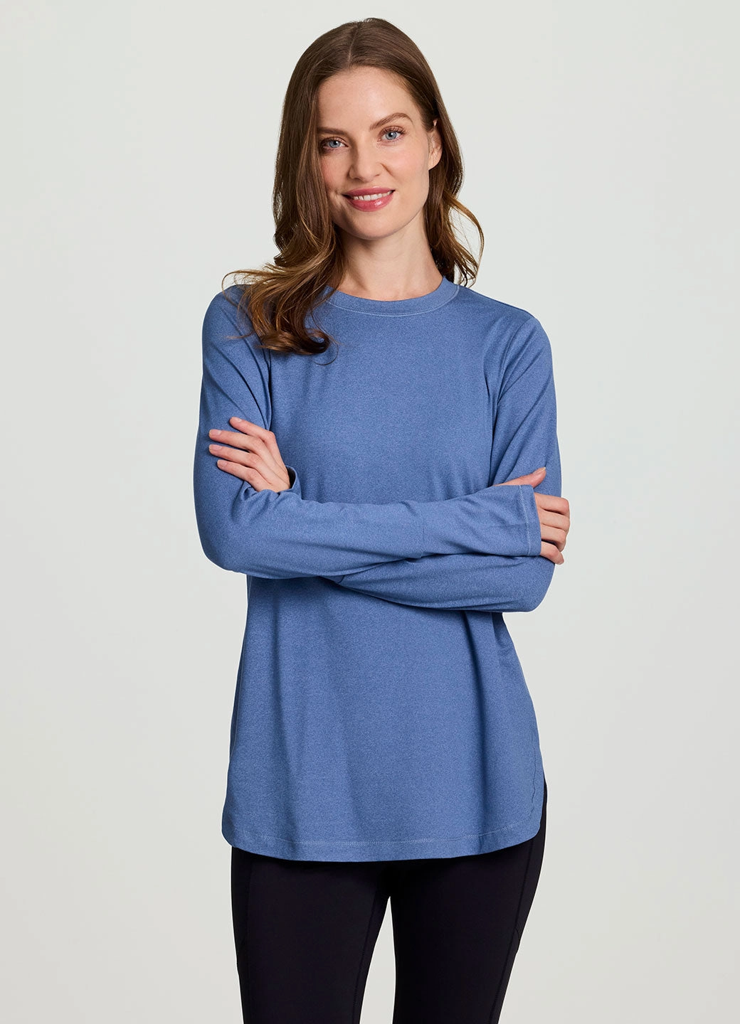 Home Relaxation Affordable Studio Practice Long Sleeve Tunic Tee