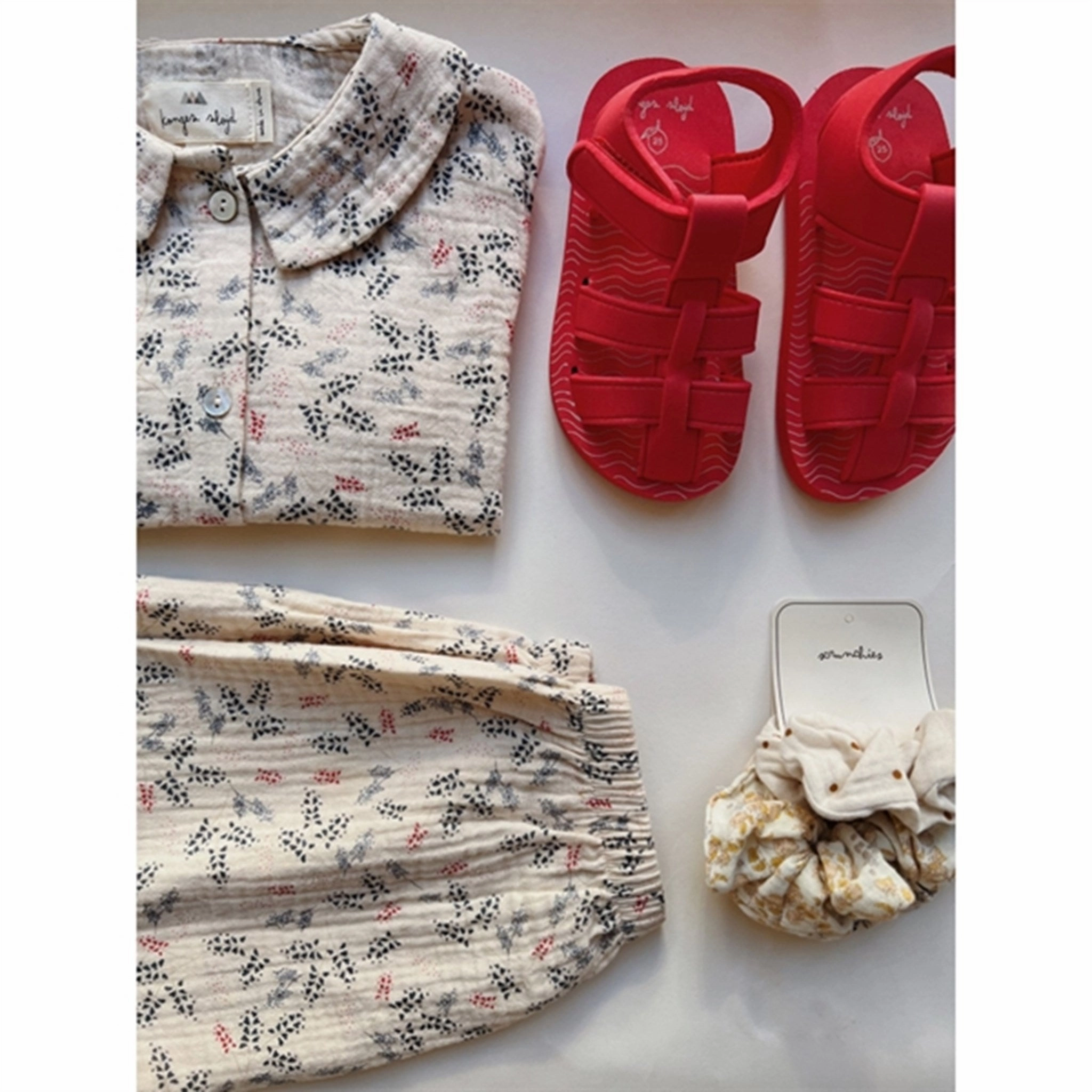 Everyday Outdoor Shoes Konges Sl?jd Sable Sandals Fiery Red