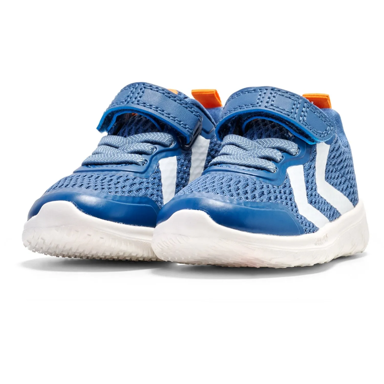 Hummel Blue/Yellow Actus Ml Recycled Infant Sneakers Multi Terrain Knit Fabric Design