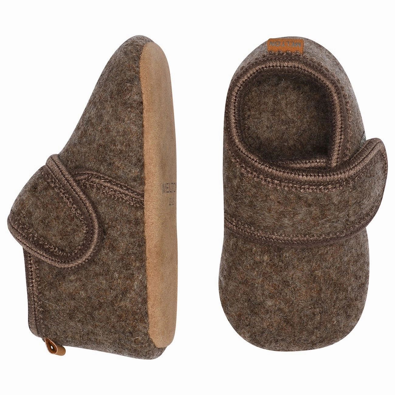Unique Design MELTON Wool Slippers Classic Denver Melange