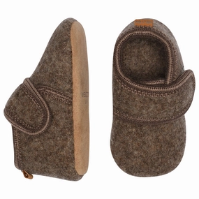 MELTON Wool Slippers Classic Denver Melange Easy Slip Fit
