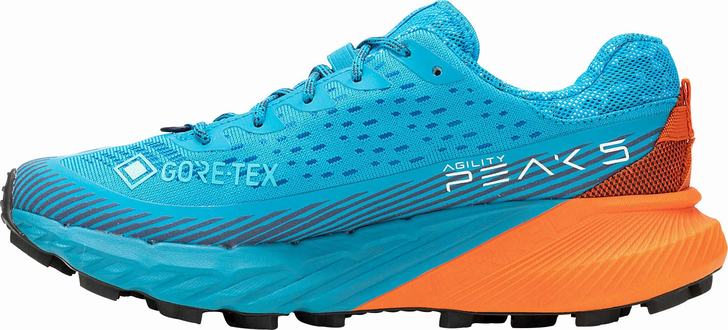 Merrell Agility Peak 5 GORE-TEX Womens Trail Running Shoes - Blue political - event running wear Distinctive