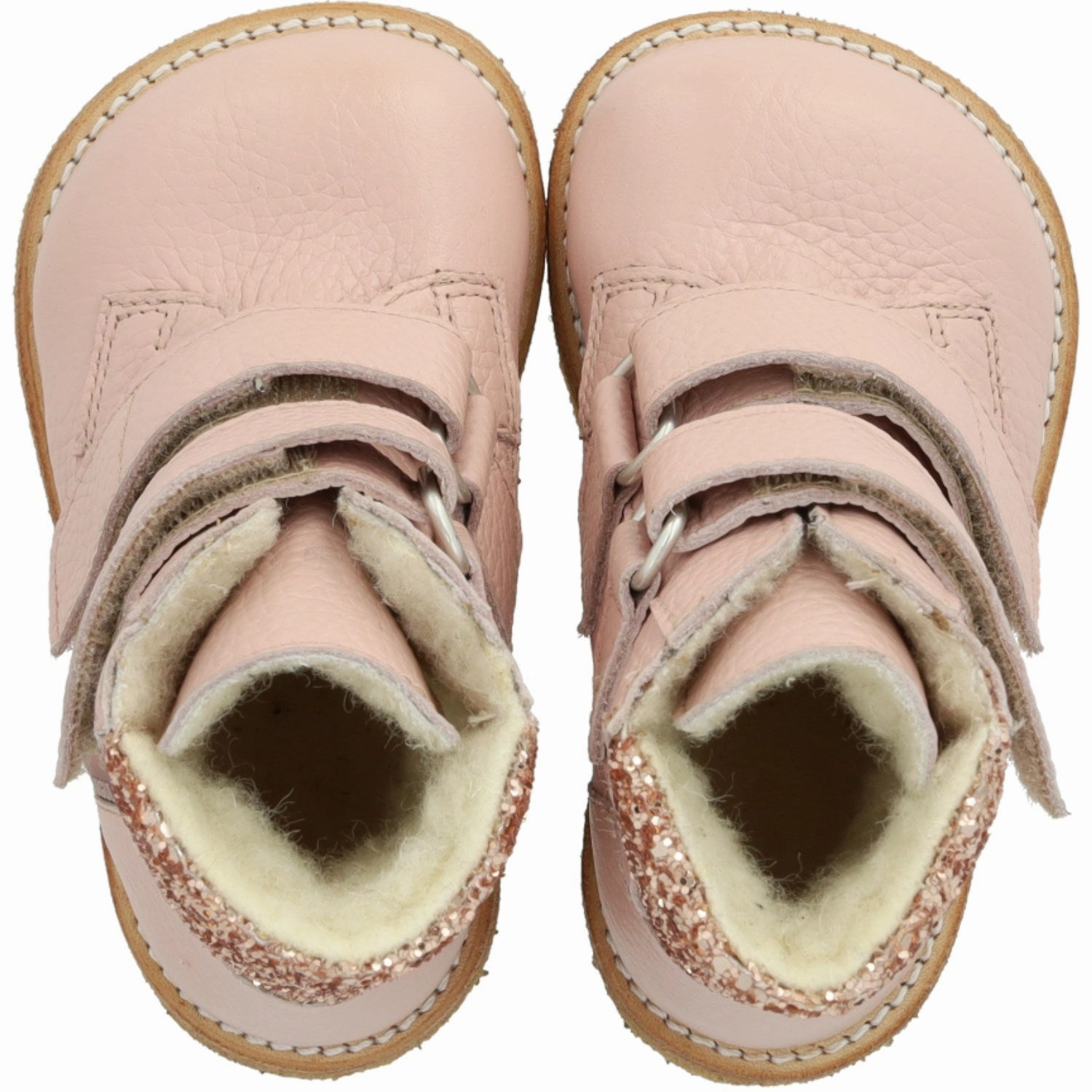 Angulus Rosebud/Maple Glitter TEX Glitter Glitter Boot with Velcro Closure Cold Ready Urban Explorer