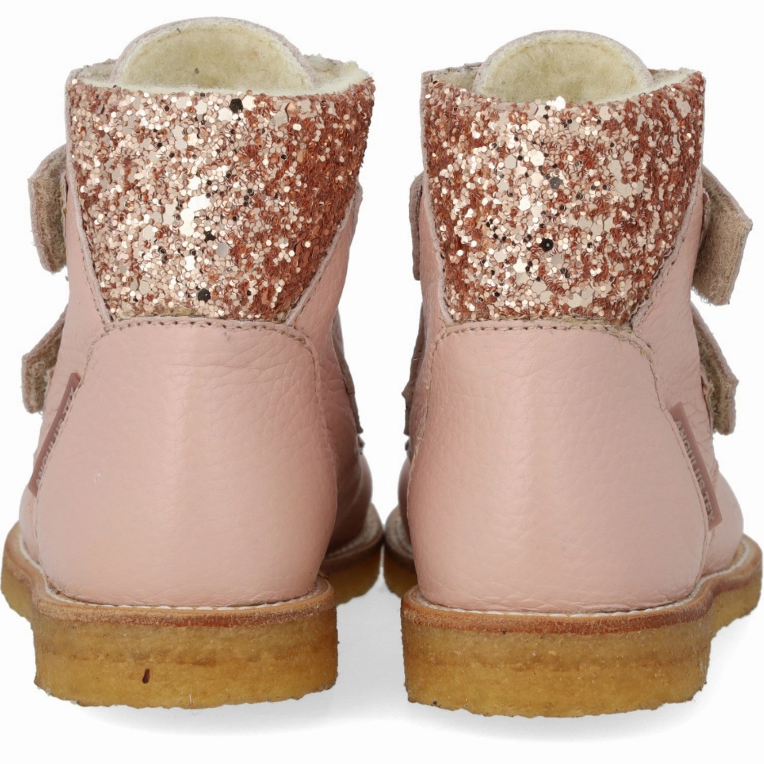 Durable Welted Construction Angulus Rosebud/Maple Glitter TEX Glitter Glitter Boot with Velcro Closure