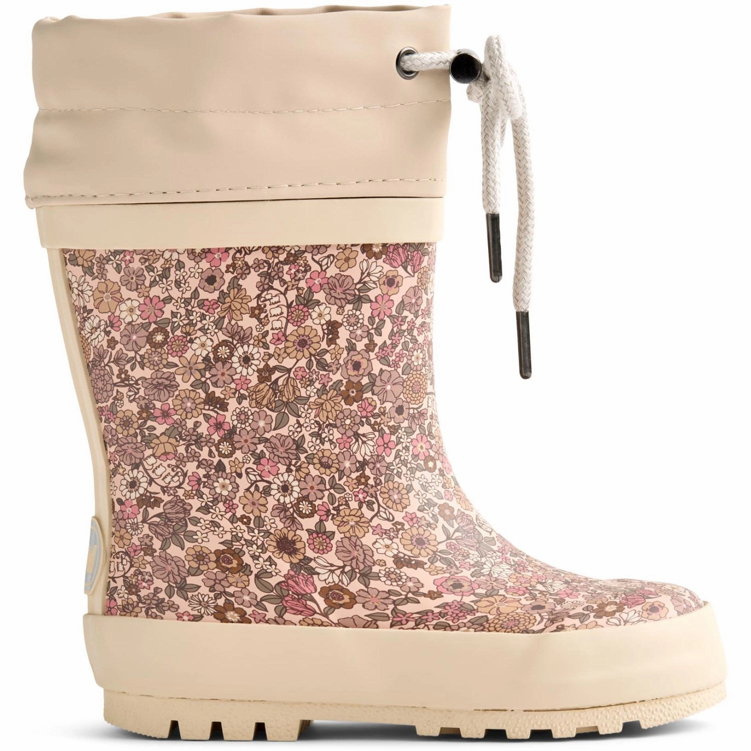 Wheat Rose Dust Flowers Rubber Boot Thermo Print Seamless Comfort Comfort Seeker