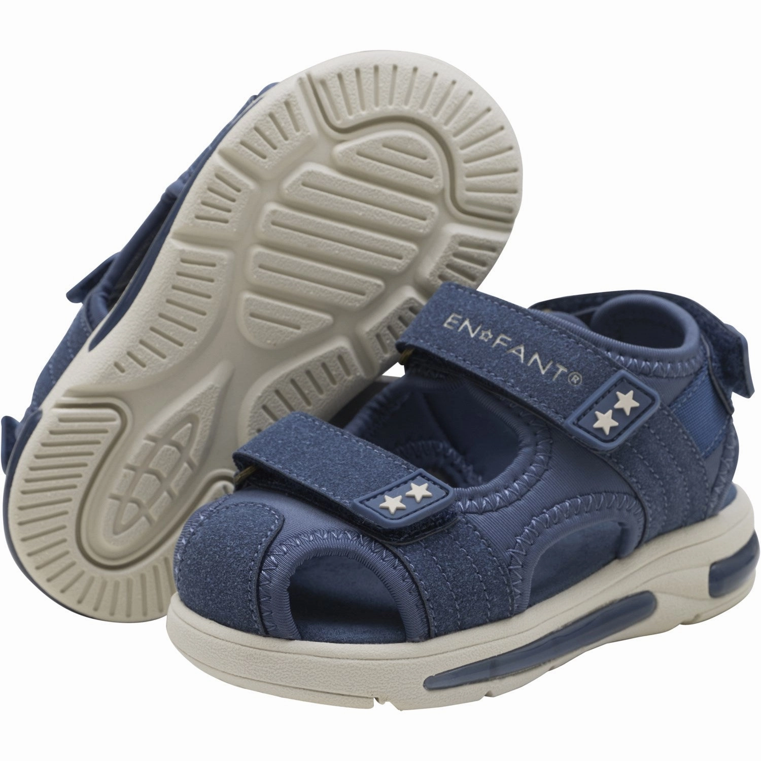 En Fant Vintage Indigo Sandals Velcro No Bind All-day Casual Footwear