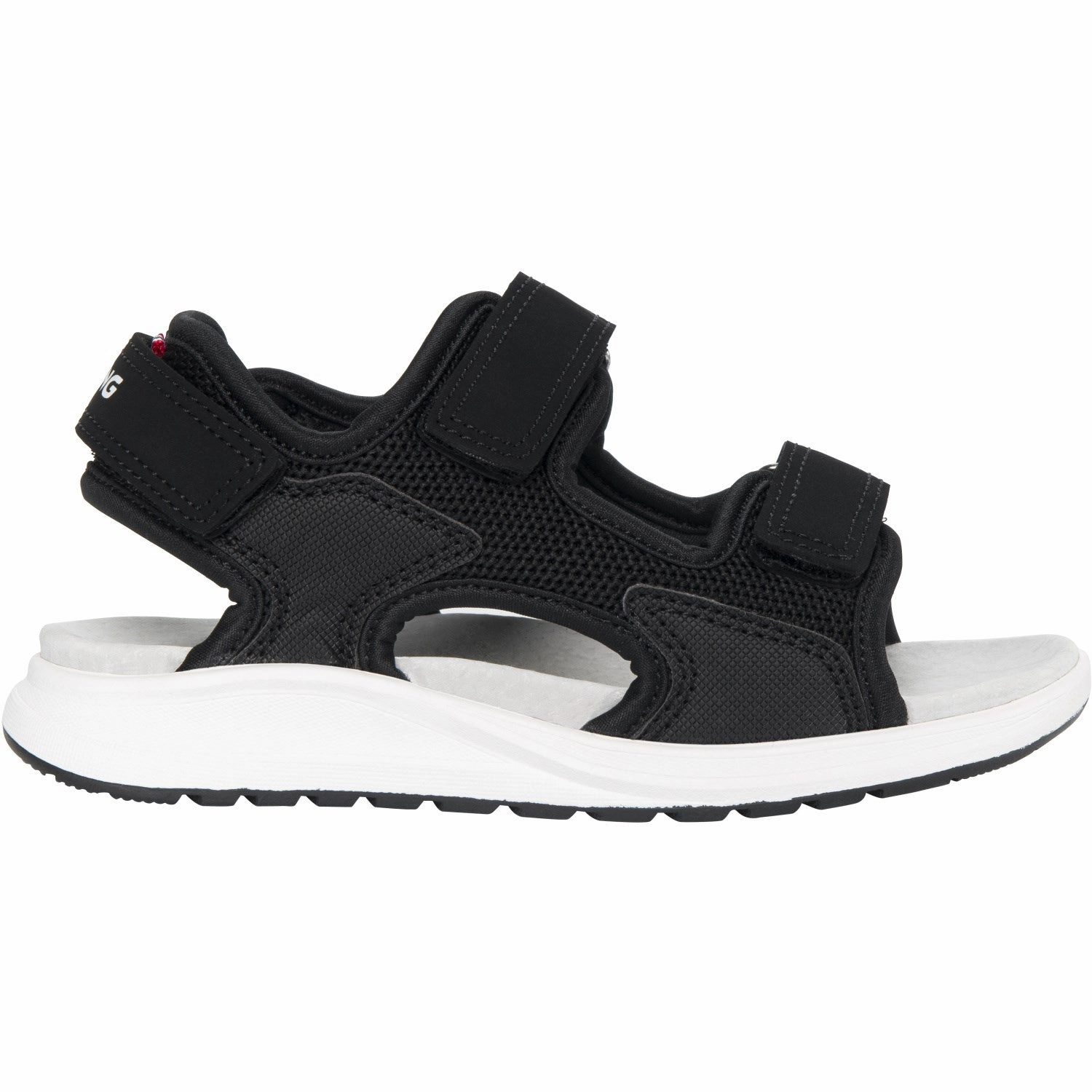 VIKING Black Anchor Sandal 3V Supportive straps Comfortable Fit For Long Runs