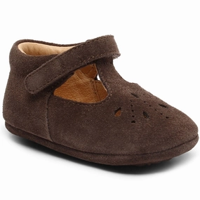 Rubber Sole Bisgaard Indoor Shoes Bloom Dark Brown