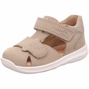 Cut Outs Suede Superfit Beige Bumblebee Sandal