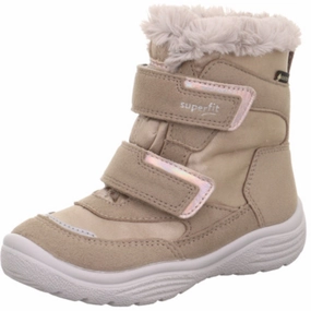 Superfit Beige Crystal Boots Steel Cap Lightweight Footwear