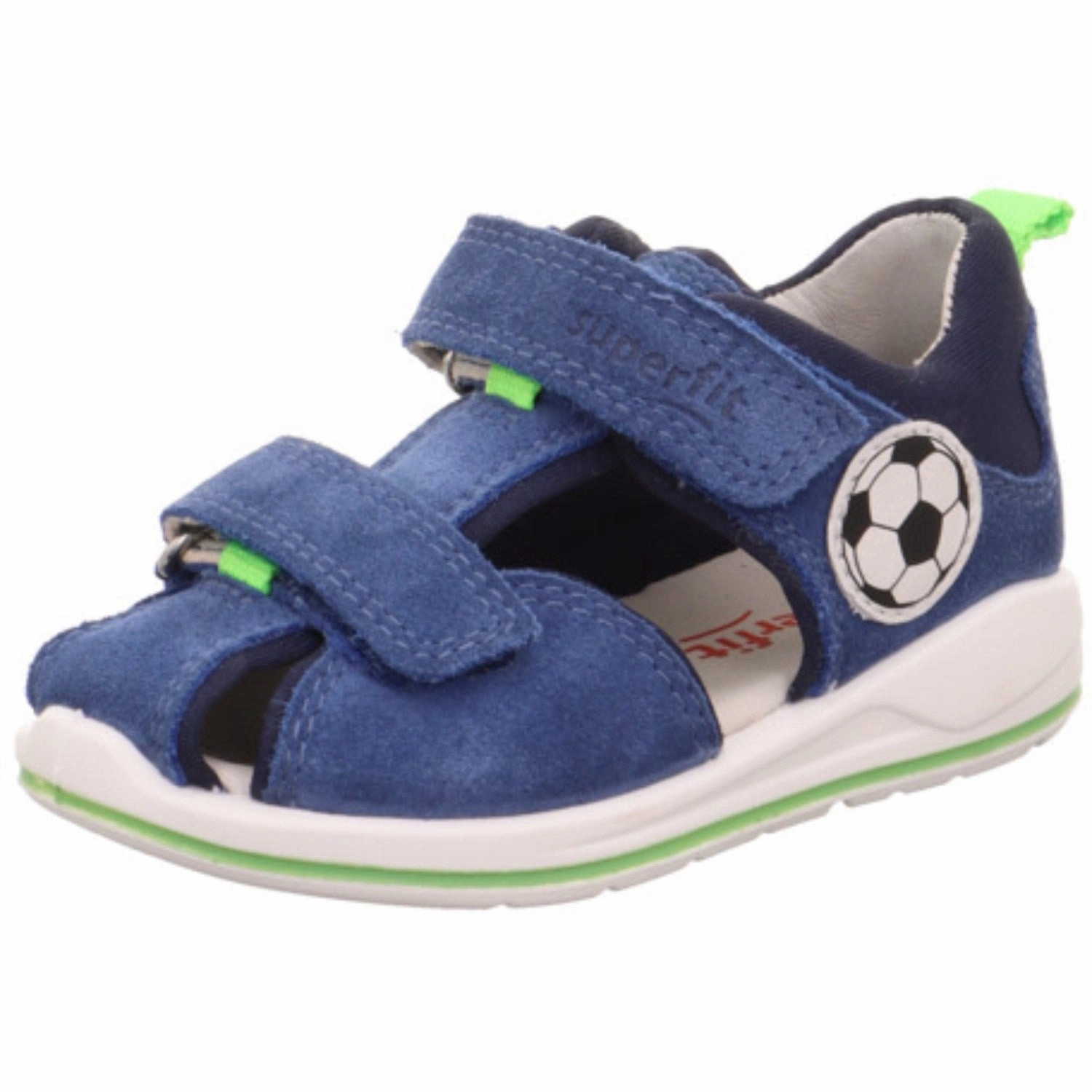 Superfit Blue/Lightgreen Boomerang Sandal Car Ride Seamless Heel Cushioning