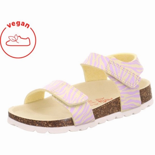 Superfit Fussbettpantoffel Sandals Yellow/Pink Stylish and Comfortable Stretchable Upper